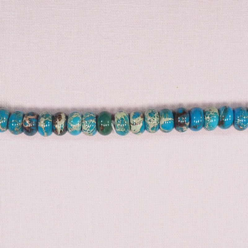 Light blue apatite rondelle beads