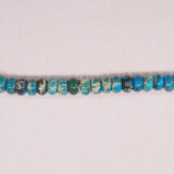 Light blue apatite rondelle beads