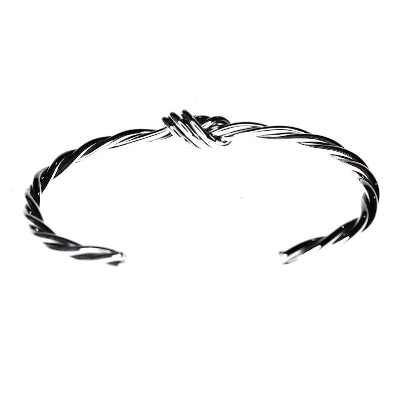 Sterling silver twisted knot bracelet