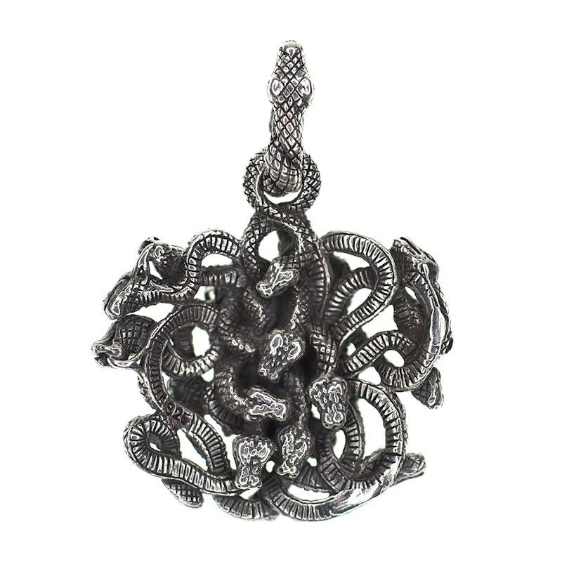 Small silver Medusa pendant