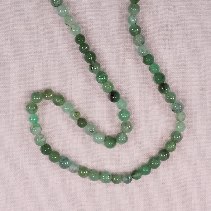 6 mm round chrysoprase beads