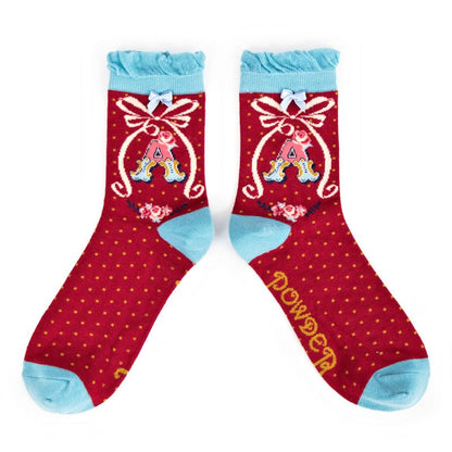 Alphabet socks - A to D