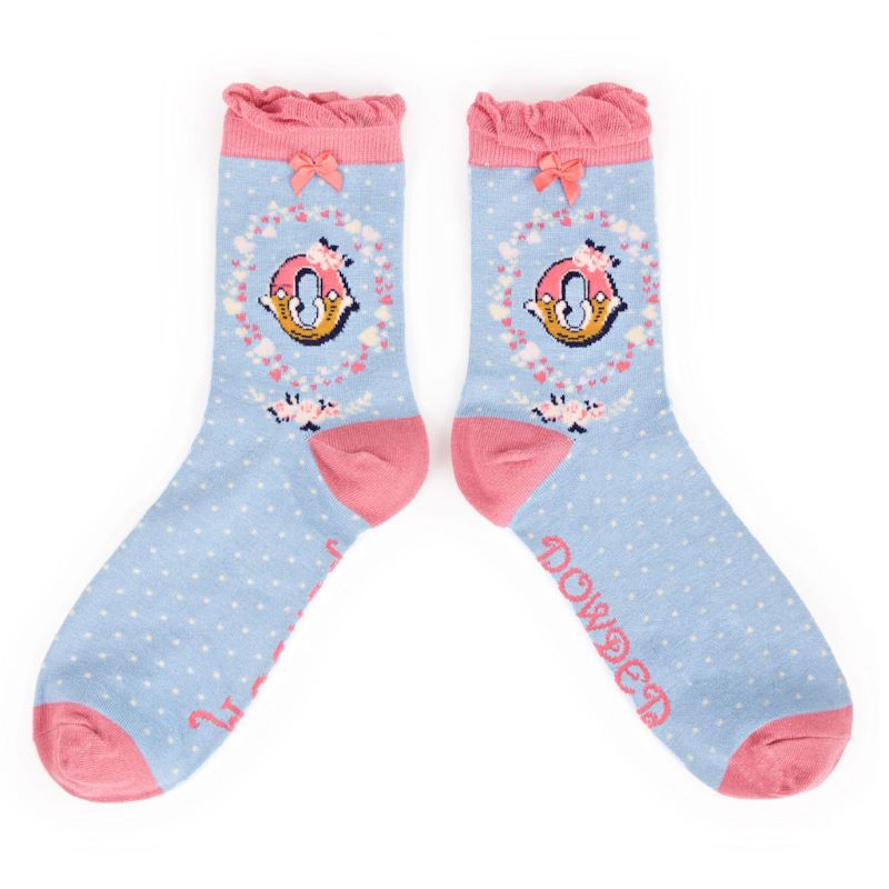 Alphabet socks - M to P