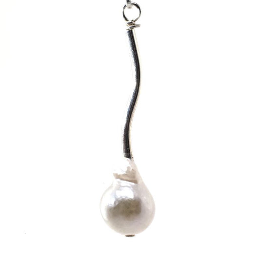 Silver Elegance pearl earrings