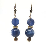 Gold kyanite earrings