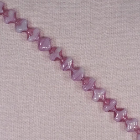 12 mm vintage Czech glass diamond beads