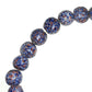 17 mm blue speckled glass beads