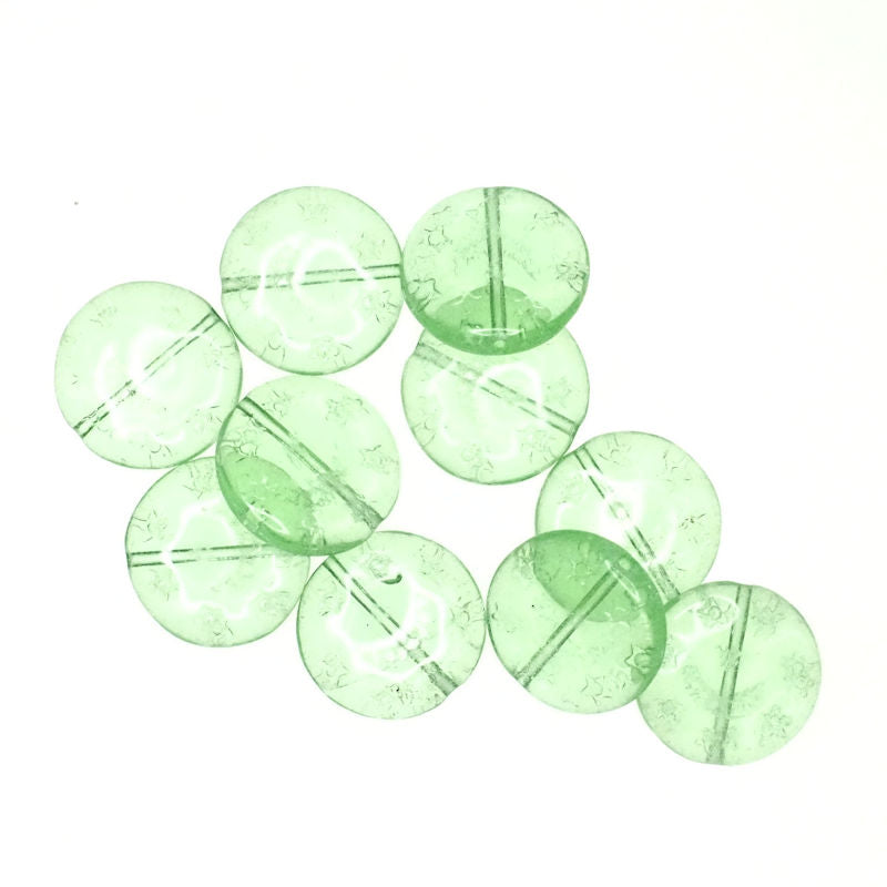 13 mm round Czech glass discs