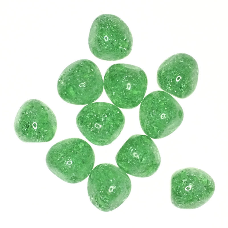 10 mm to 12 mm irregular Japanese cracked glass beads