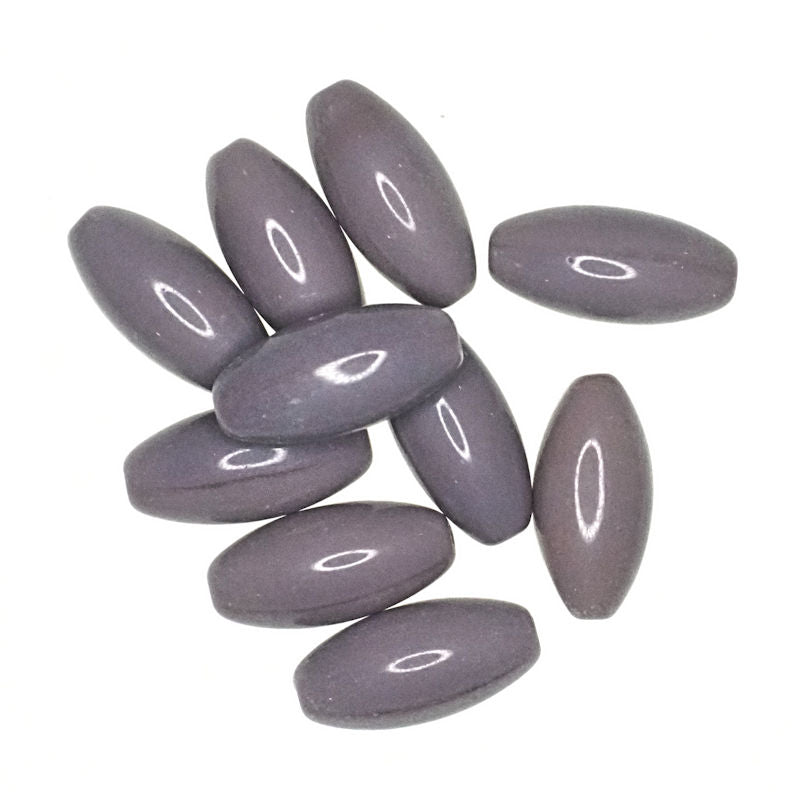 17 mm lilac oval beads