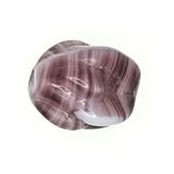 11 mm purple striped irregular beads