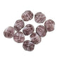 11 mm purple striped irregular beads