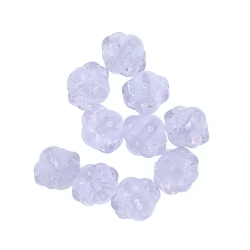 7 mm light purple double rondelles