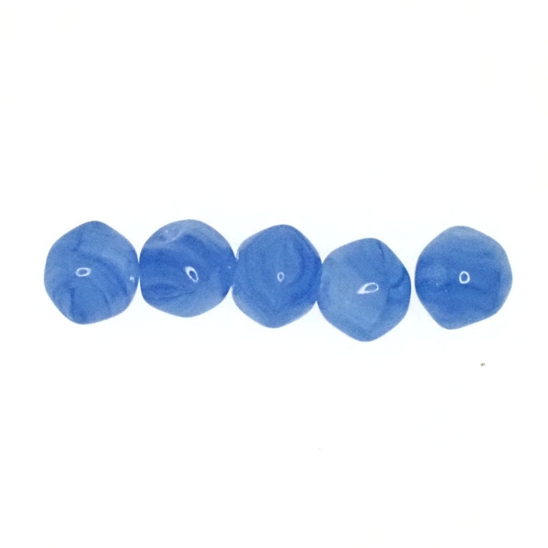 6 mm hexagonal rounded Czech glass beads