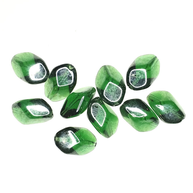 17 mm by 11 mm German glass beads