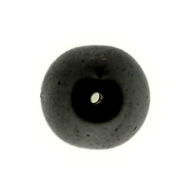 12 mm black teardrop beads