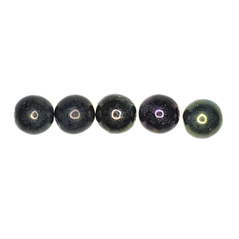 8 mm AB-coated round beads