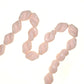 13 mm by 9 mm twisted oval German glass beads