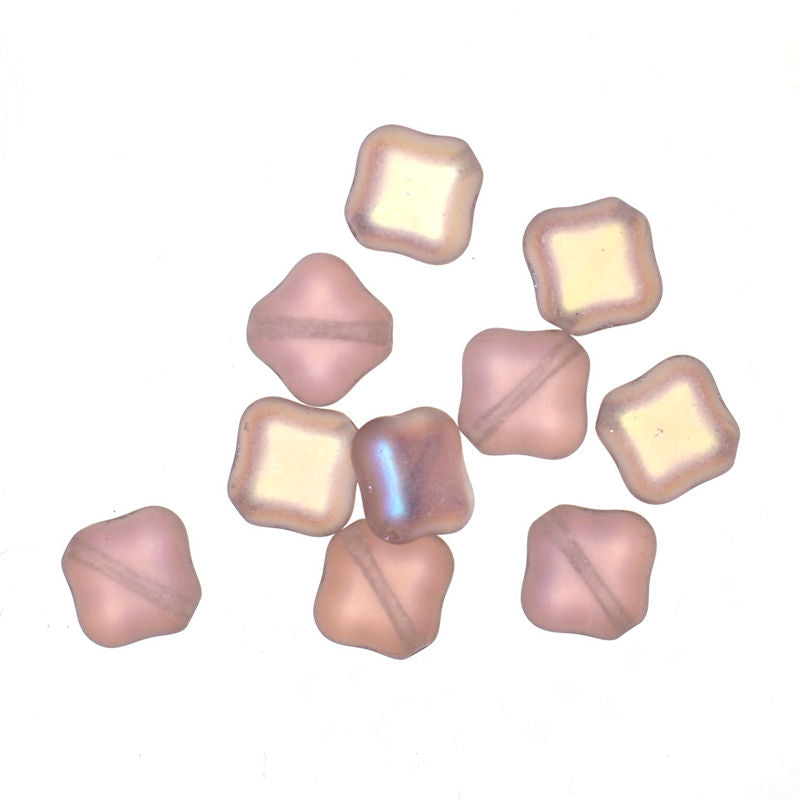 10 mm by 5 mm Czech glass squares