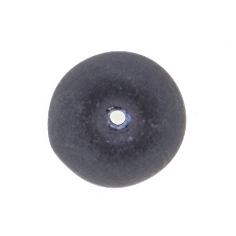 20 mm frosted matte sapphire football beads