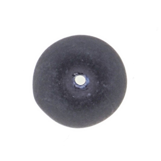 20 mm frosted matte sapphire football beads