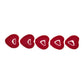 10 mm lipstick red heart beads