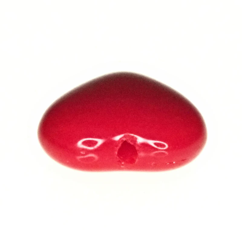 10 mm lipstick red heart beads