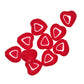 10 mm lipstick red heart beads