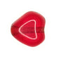 6 mm red heart beads