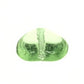 11 mm lime green heart beads