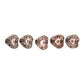 6 mm clear gold heart beads