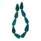 Turquoise green teardrop bead