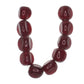 Three sided red bead