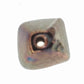 Raku finish double diamond bead