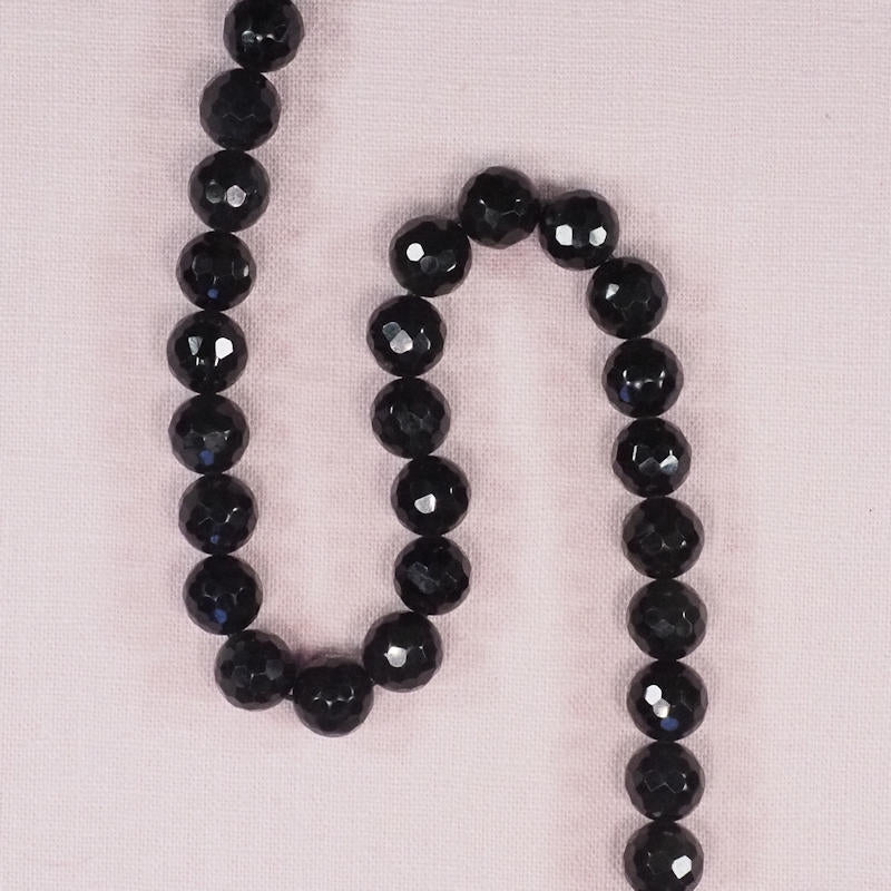 11 mm faceted round jade beads