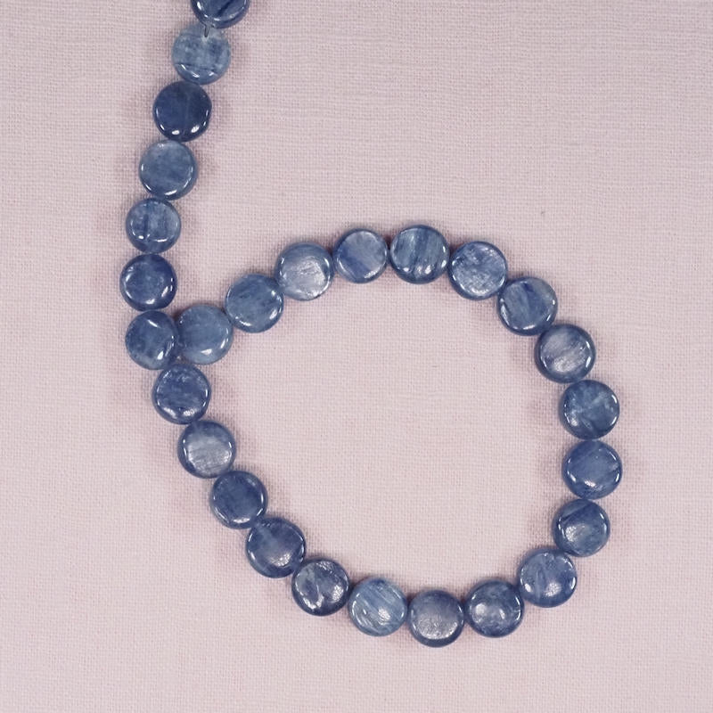 Kyanite 10 mm flat circles