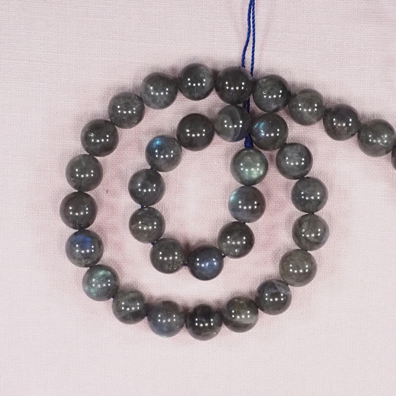 12 mm round labradorite beads