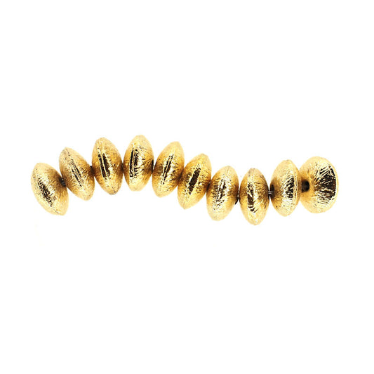 8 mm gold-plate rondelles