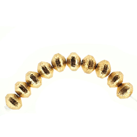 6 mm gold-plate rondelles