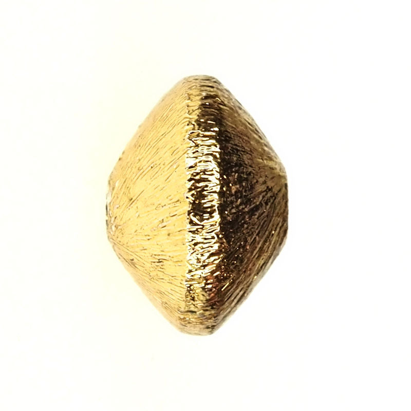 Gold-plate puffed rondelle