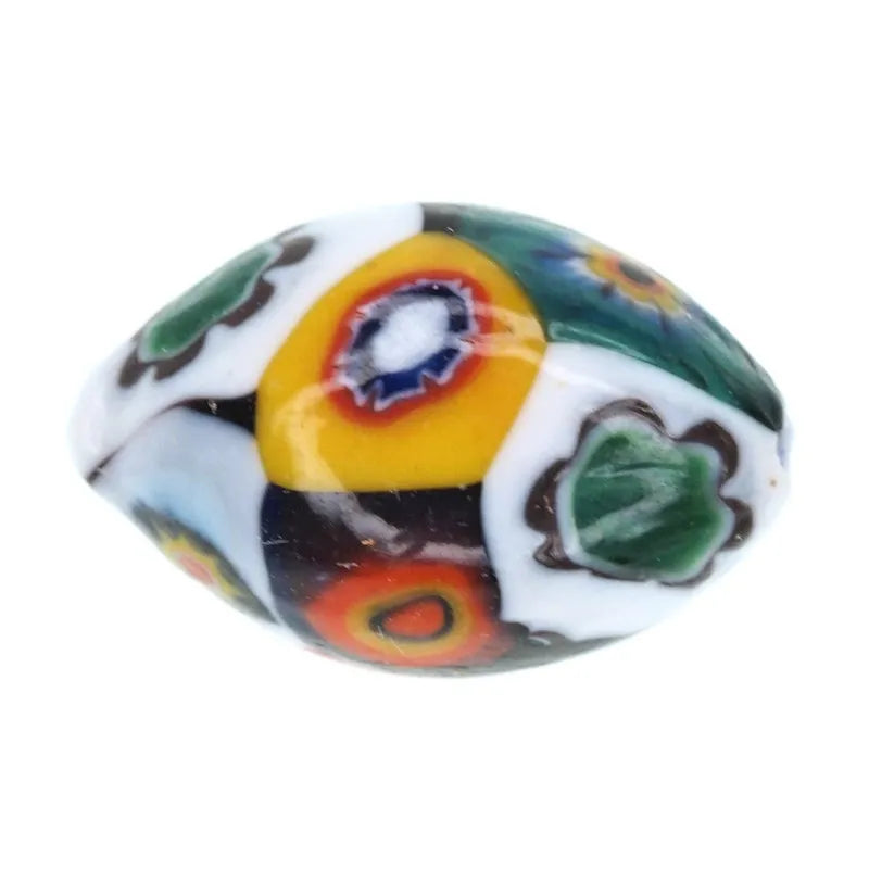 13 by 8 mm Ercole Moretti millefiori beads