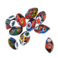 13 by 8 mm Ercole Moretti millefiori beads