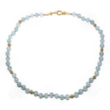 Soft aquamarine necklace