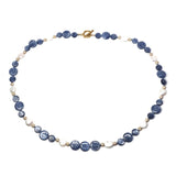 Kyanite and Pearl Sparkle necklace