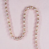 6 mm light pink oval pearls