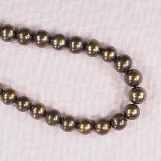 10 mm to 12 mm round golden pearls