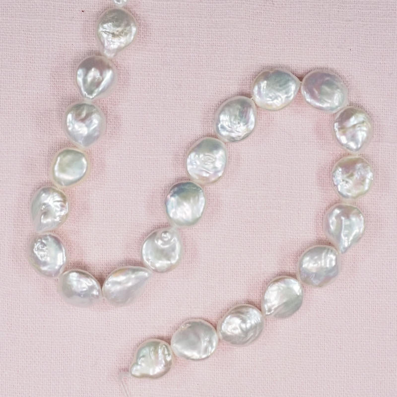 10 mm white coin pearls