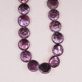 14 mm purple coin pearls