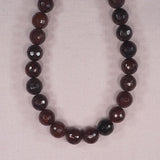 12 mm faceted round poppy jasper beads