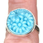 Turquoise floral ring